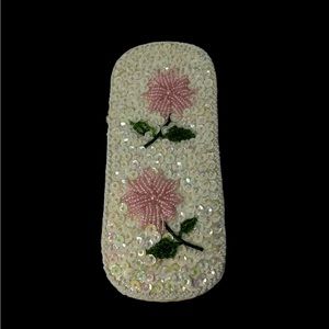 Vintage Delill 1950’s Eye Glass Case Sequins Beads